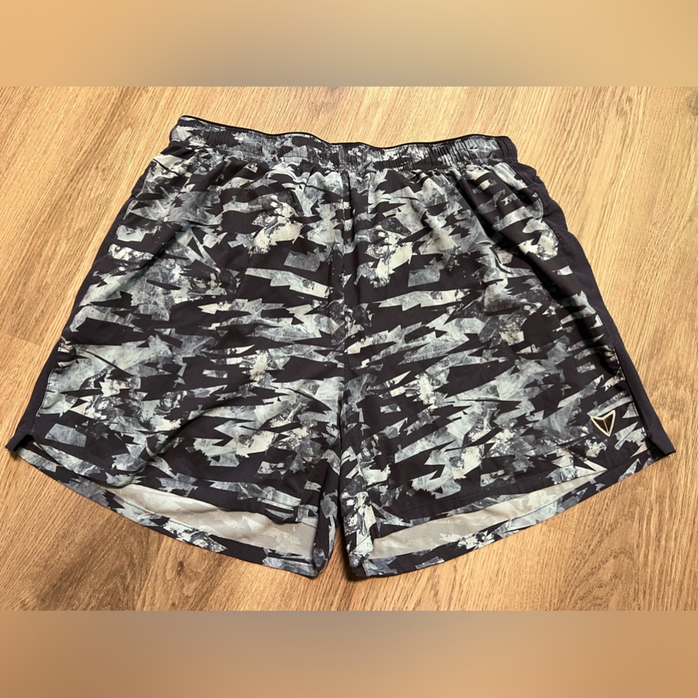 Korsa road runner shorts camouflage Blue Lined Men’s Sz L